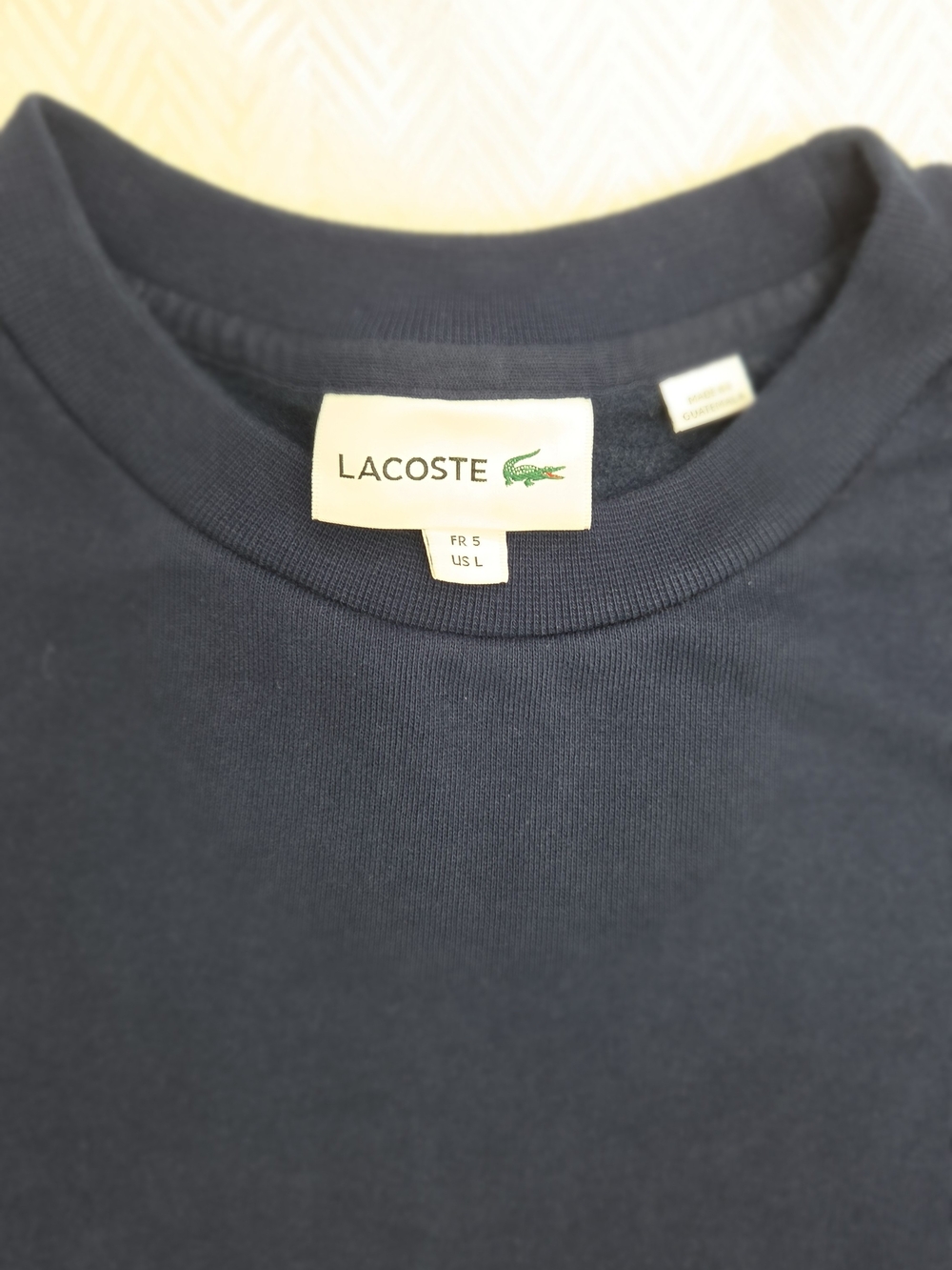 Lacoste Men's Navy Crewneck Sweater